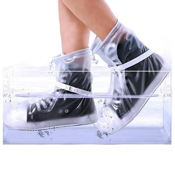2 Pcs Waterproof Reusable Shoes Cover - Keep Your Shoes Dry and Clean!