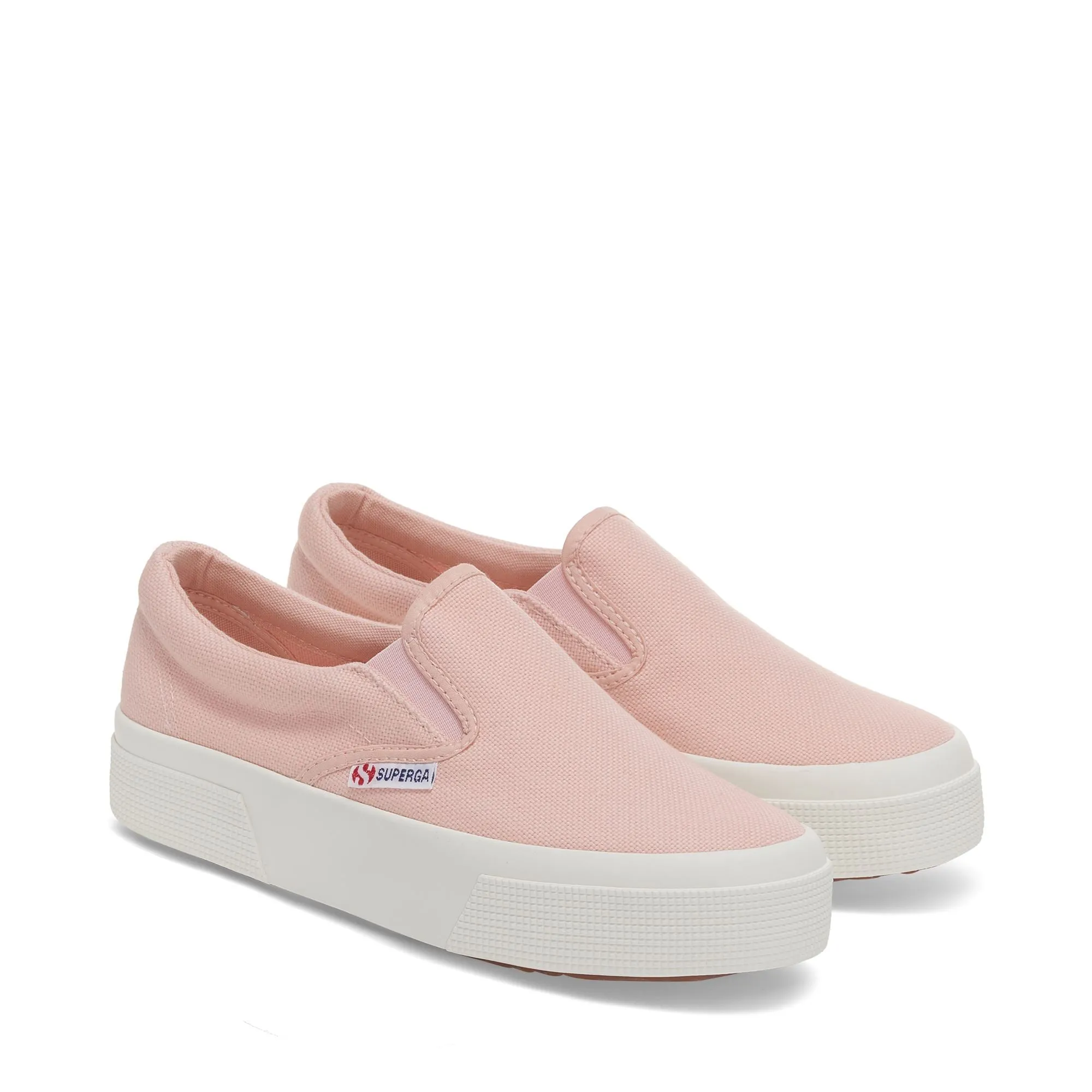 2740 PLATFORM SLIPON - Lady Shoes - Wedge - Woman - PINK BLUSH-F AVORIO