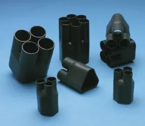 3M™ Heat Shrinkable Cable Breakout Boot HDBB-345-1-250: black, 3-way
outlet, 1/case