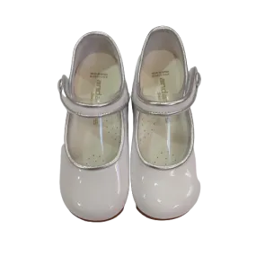 Andanines white patent shoe