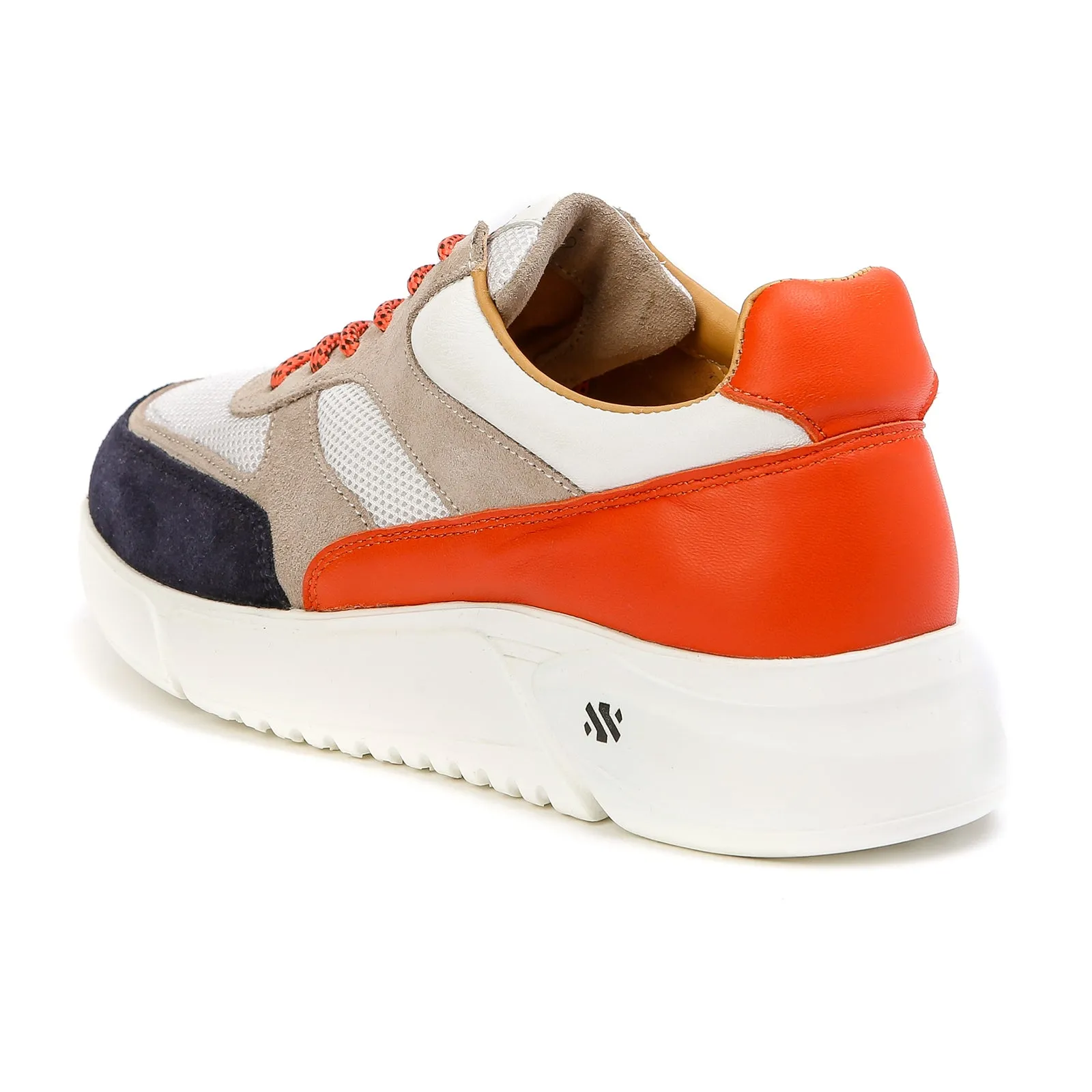 ARI platform sneaker - blue nose orange back