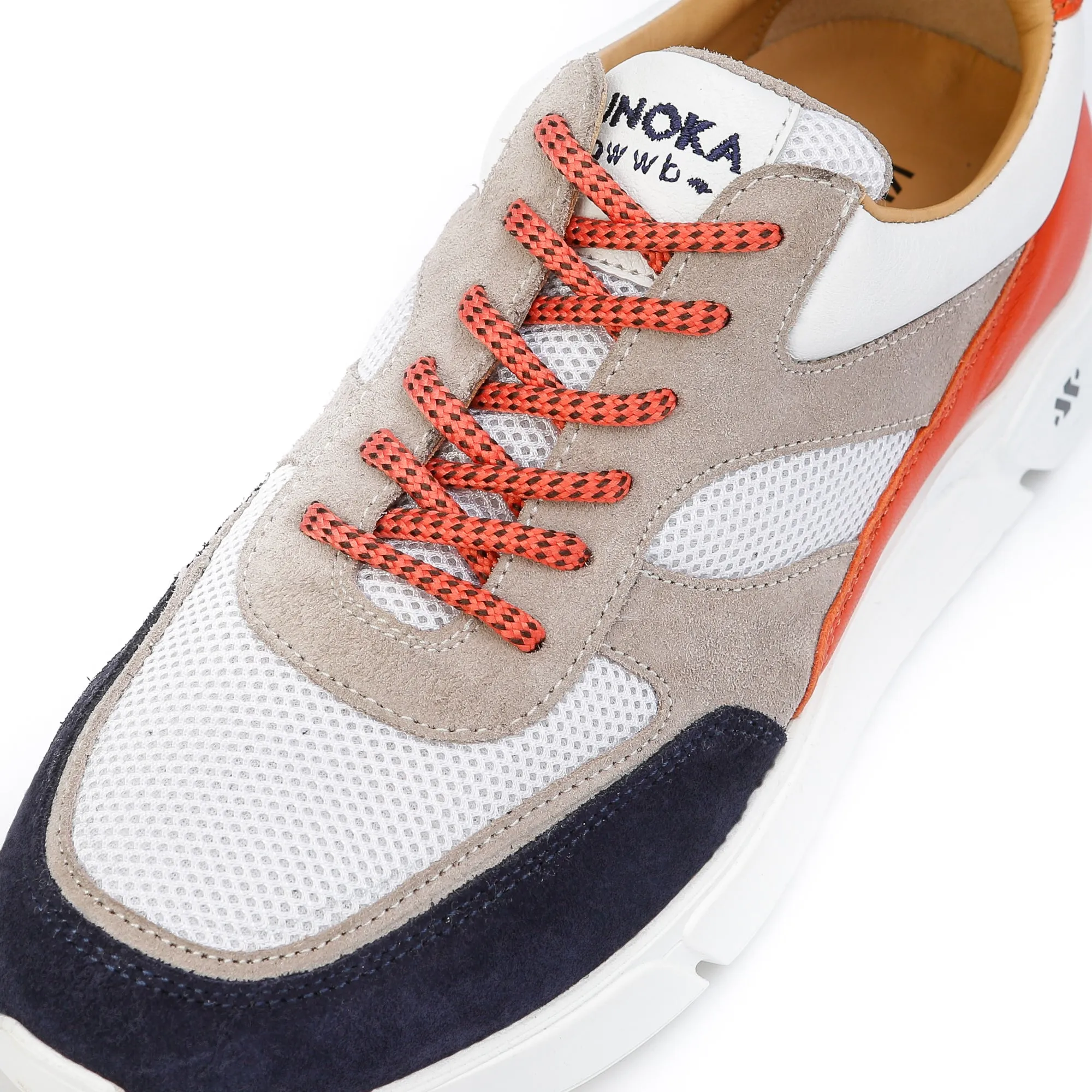ARI platform sneaker - blue nose orange back