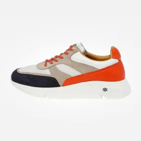 ARI platform sneaker - blue nose orange back