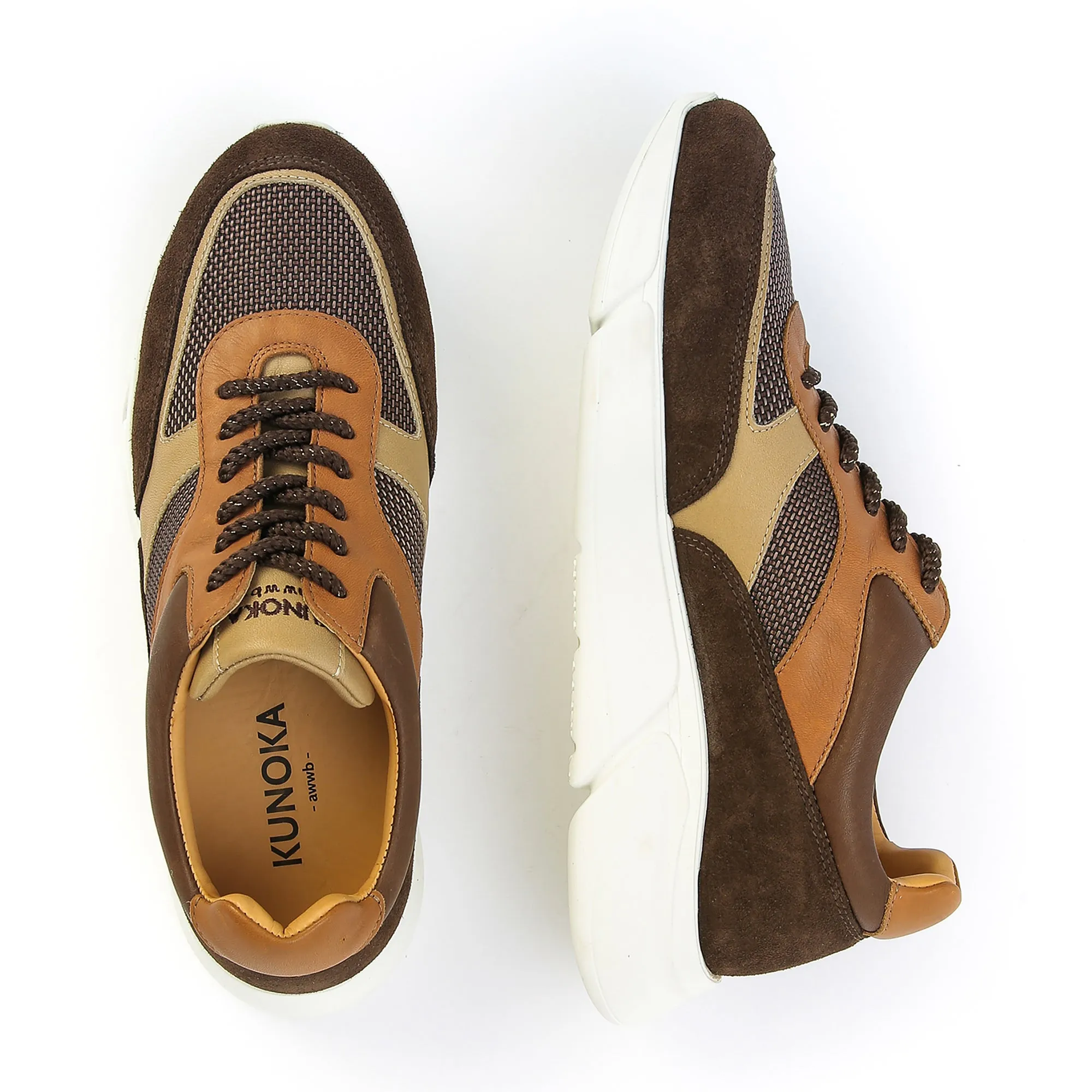 ARI platform sneaker - wood