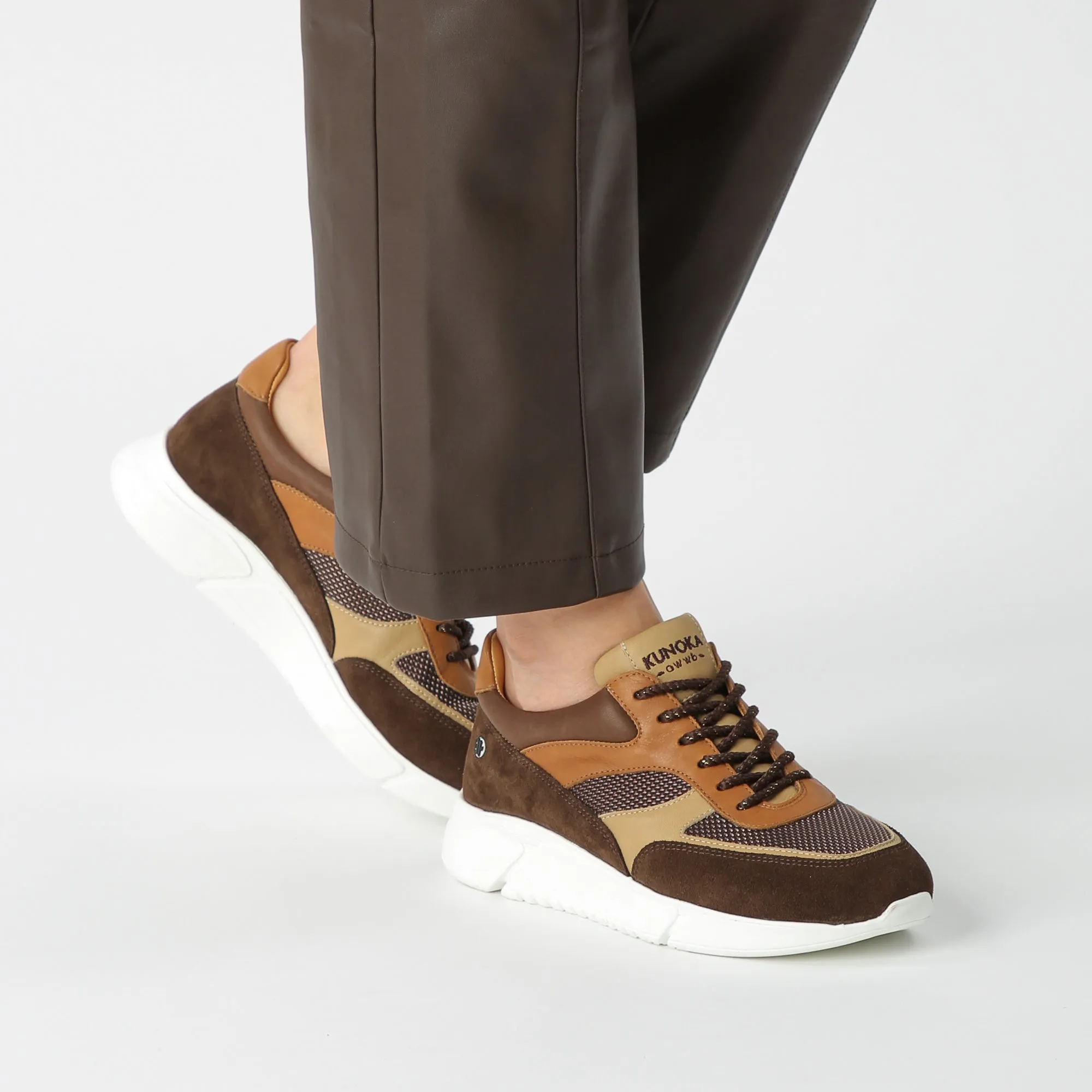 ARI platform sneaker - wood