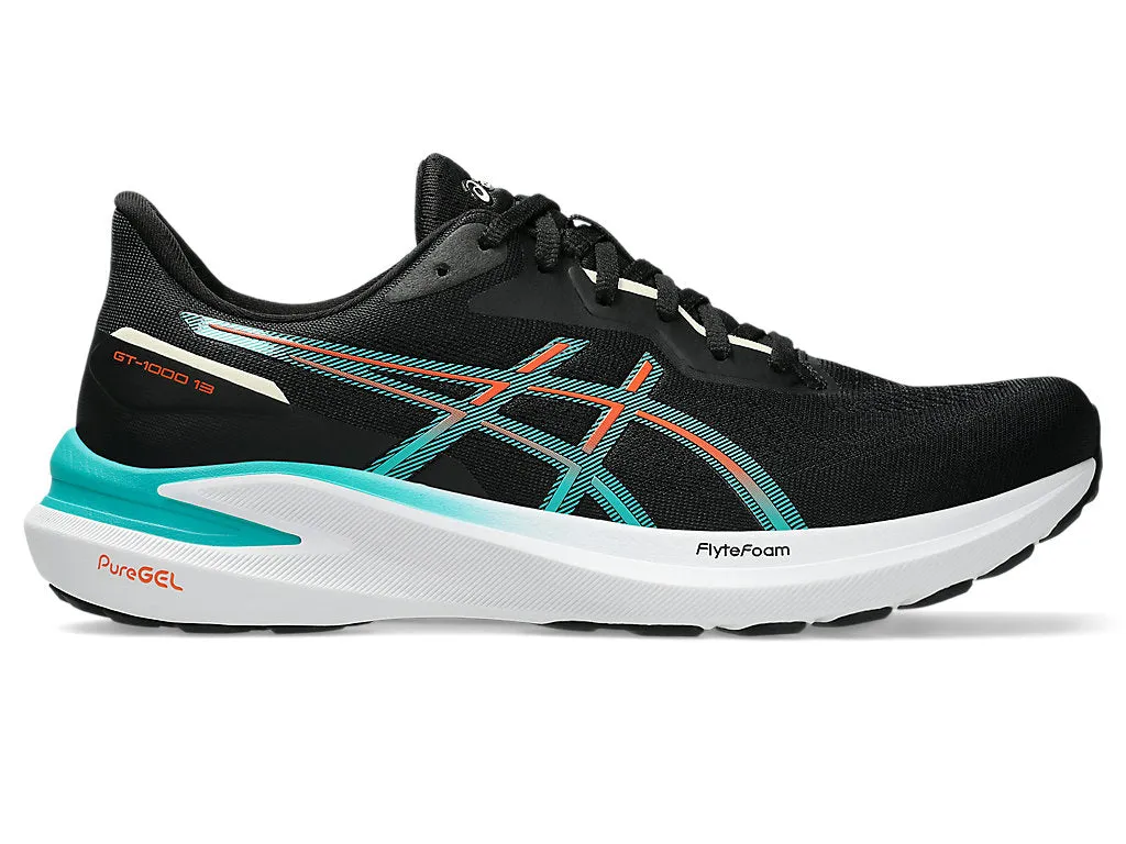 ASICS GT-1000 13 Men's - Black / Wave Teal