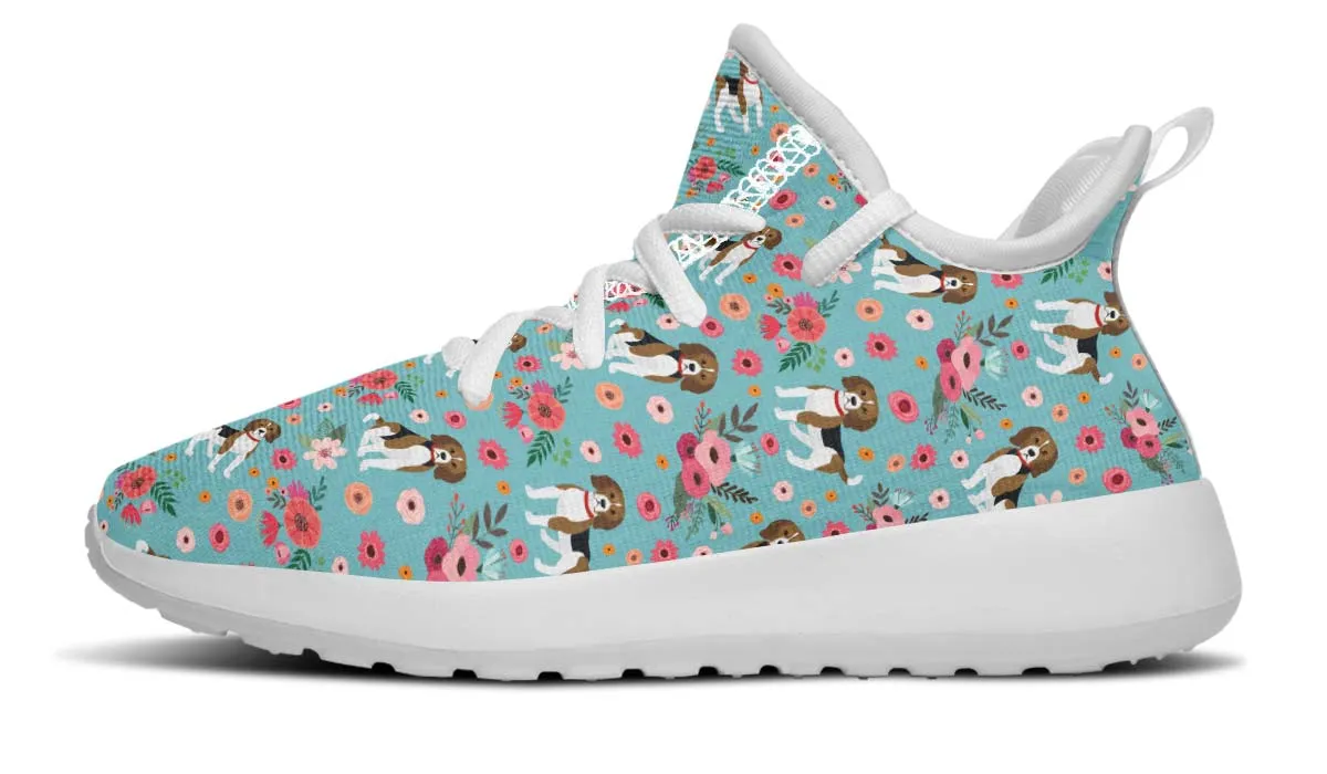 Beagle Flower Kids Sneakers