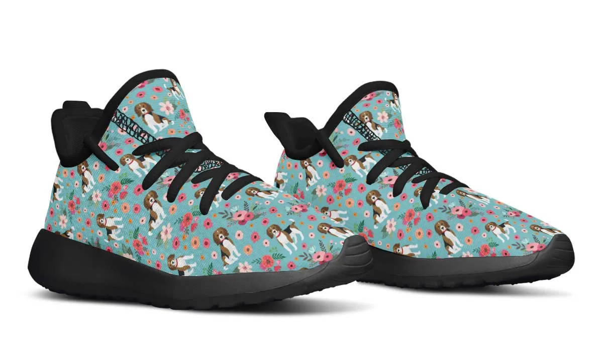 Beagle Flower Kids Sneakers
