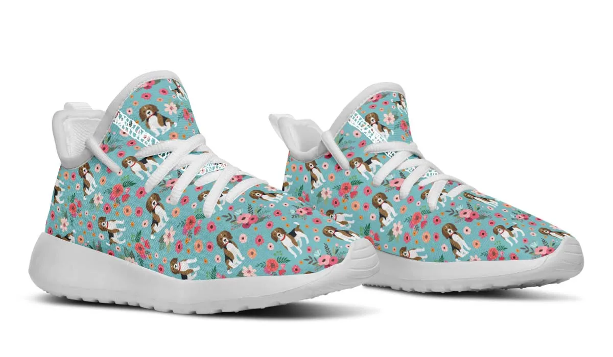 Beagle Flower Kids Sneakers