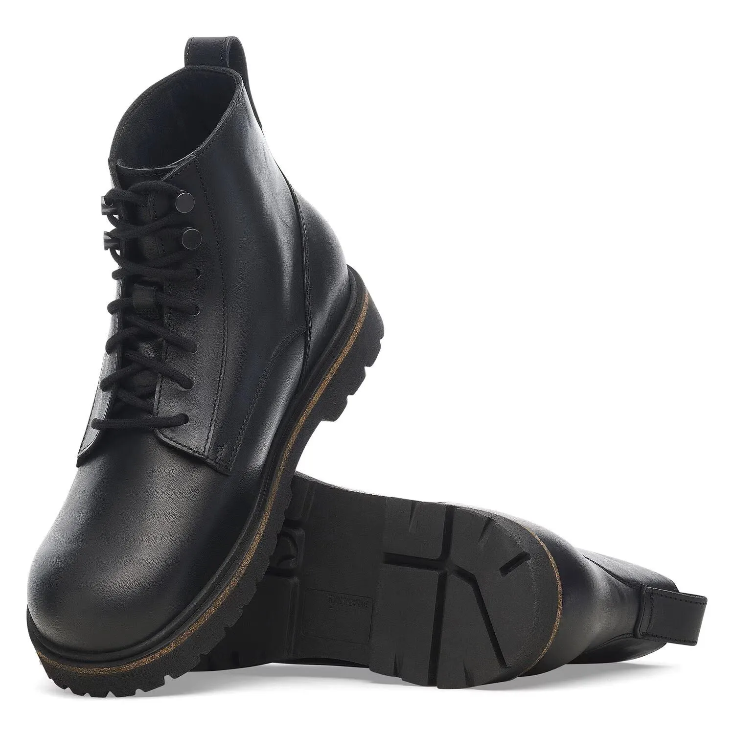Birkenstock Highwood Lace Mid Leather Men's Black Boots