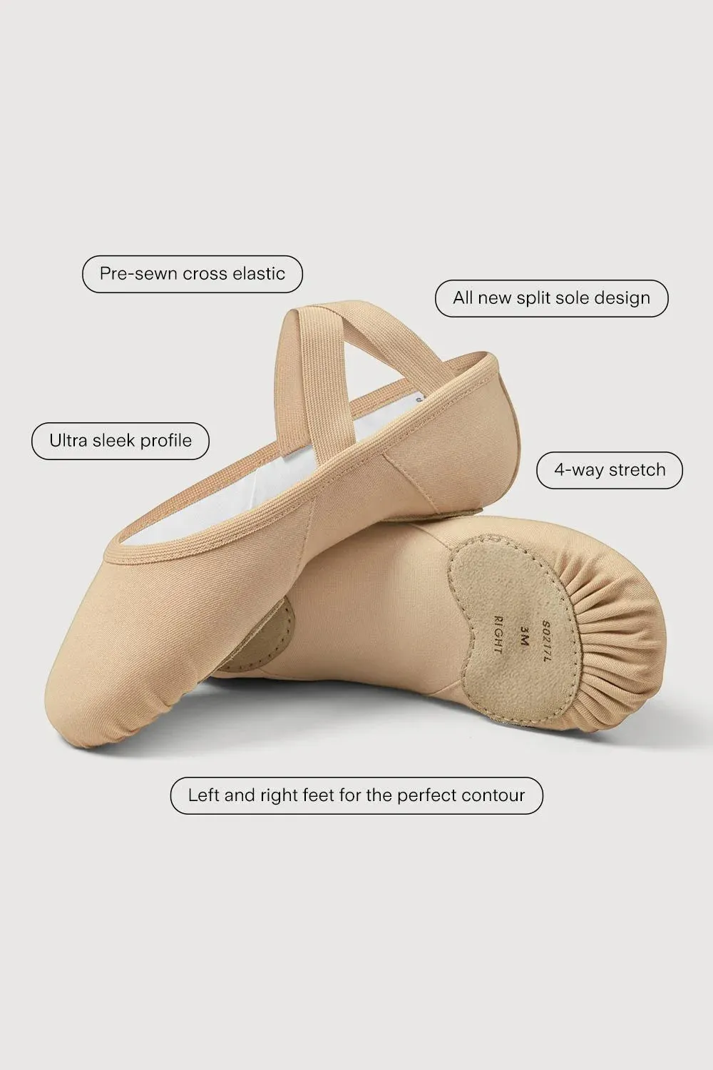Bloch "Eleve" Stretch Canvas Ballet Slipper
