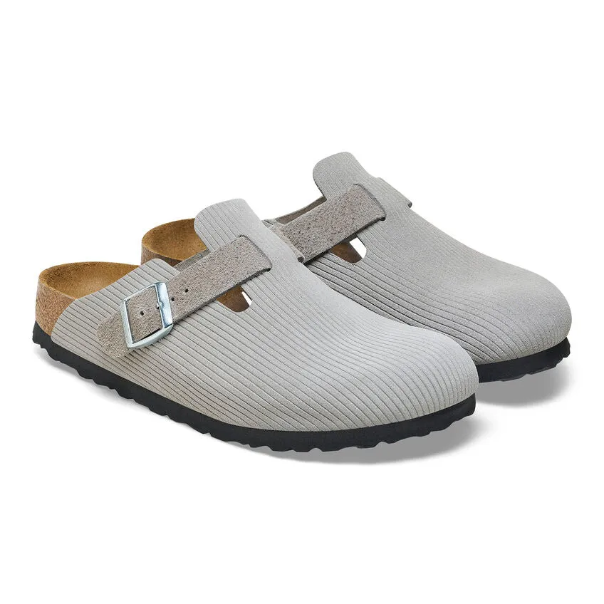 Boston Corduroy - The Birkenstock Clog in Stone Coin