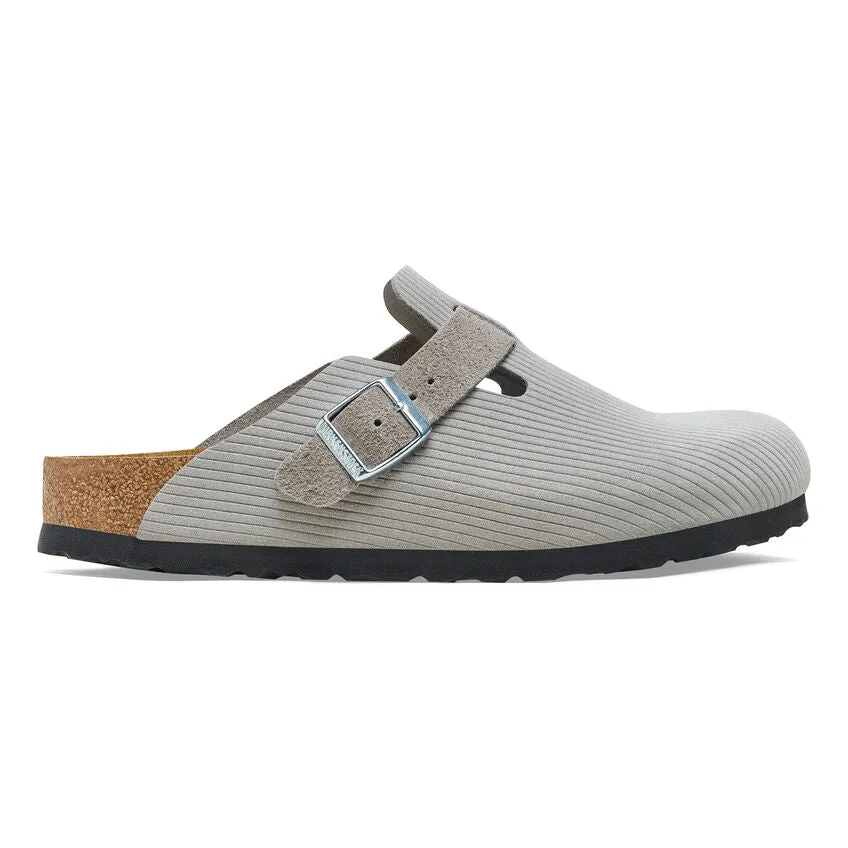 Boston Corduroy - The Birkenstock Clog in Stone Coin