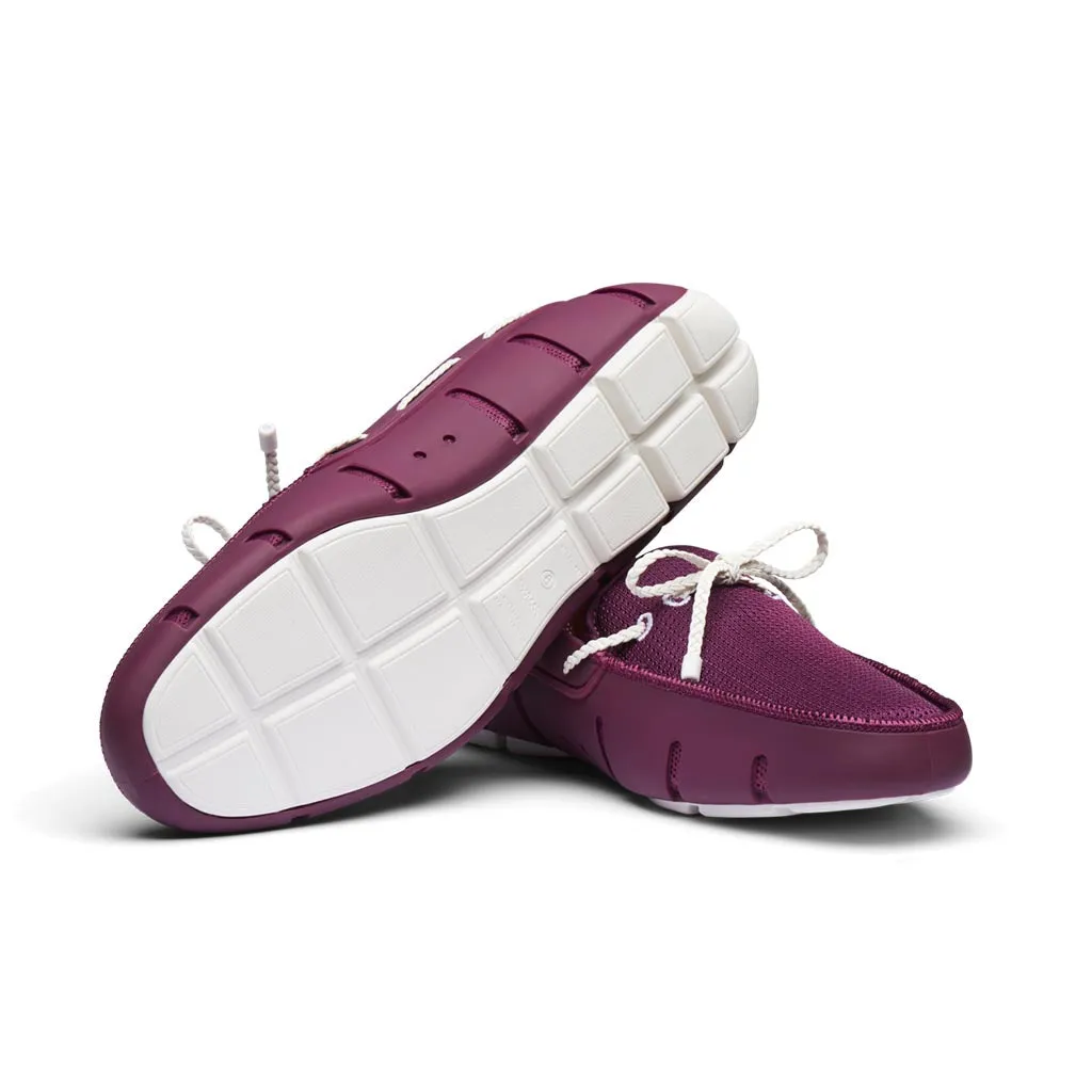Braid Lace Loafer - Mulberry