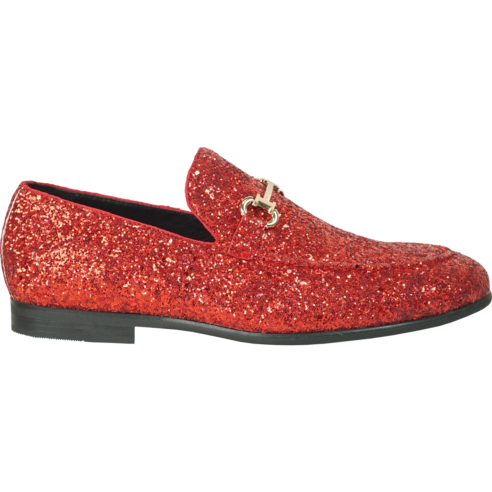 BRAVO Men Dress Shoe PROM-2 Loafer Shoe for Prom & Wedding RED