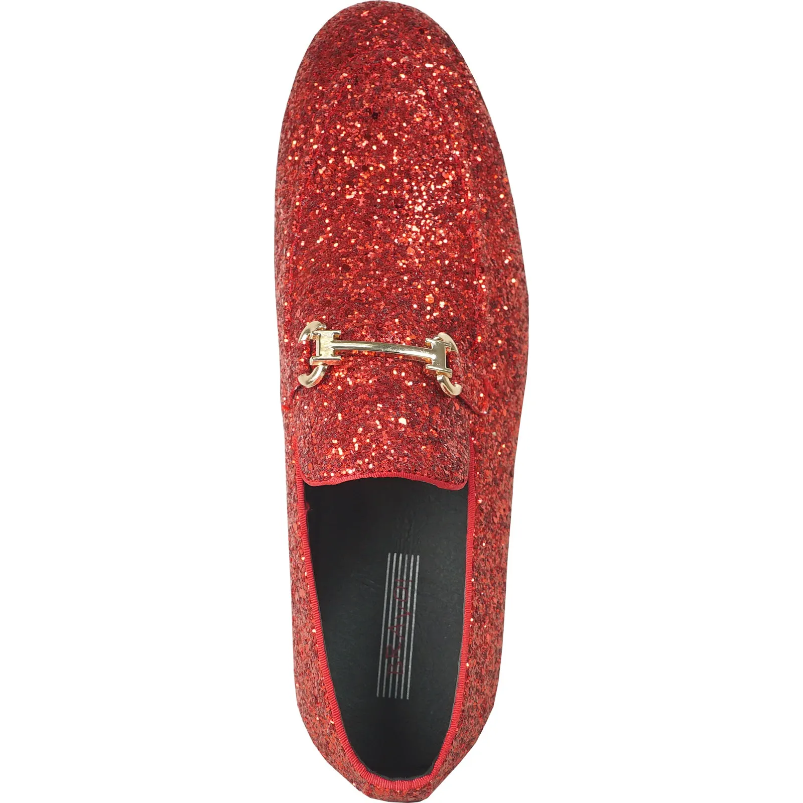 BRAVO Men Dress Shoe PROM-2 Loafer Shoe for Prom & Wedding RED