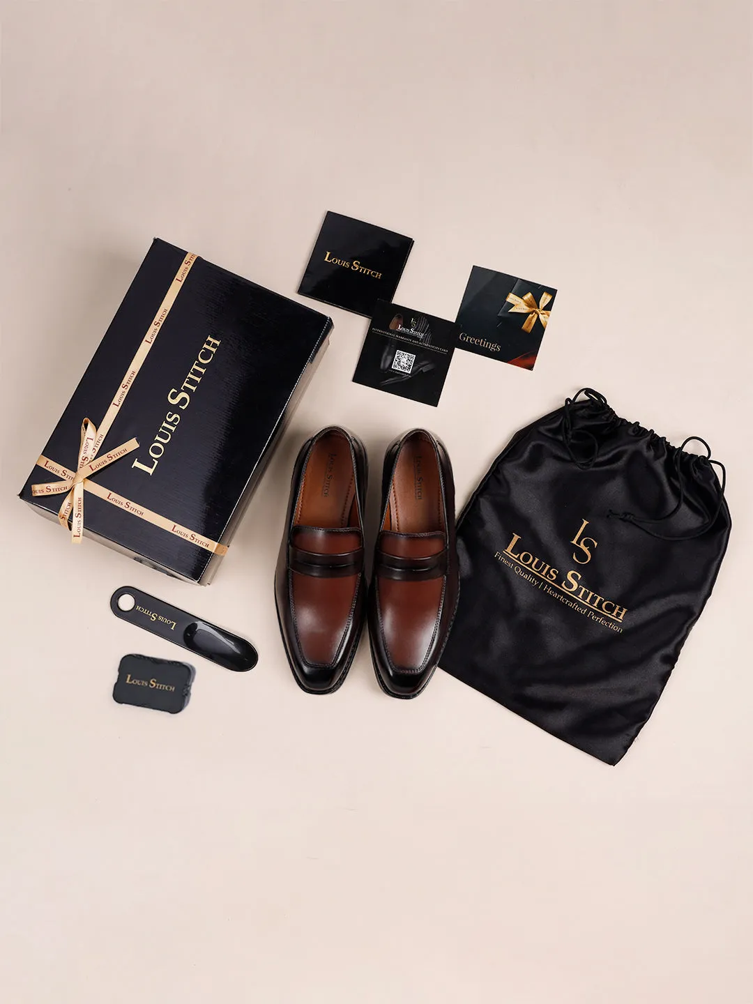 Brown and Tan Handcrafted Dual Tone Moccasins Slipon