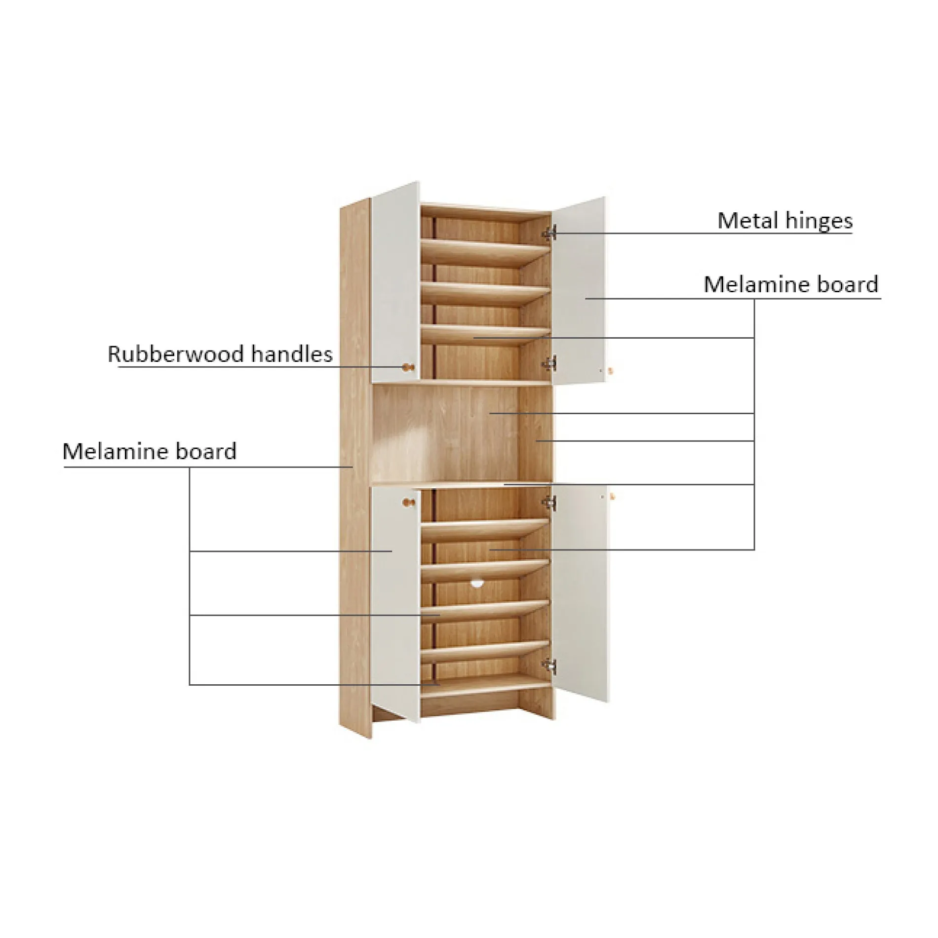 DONATELLO High Shoe Cabinet