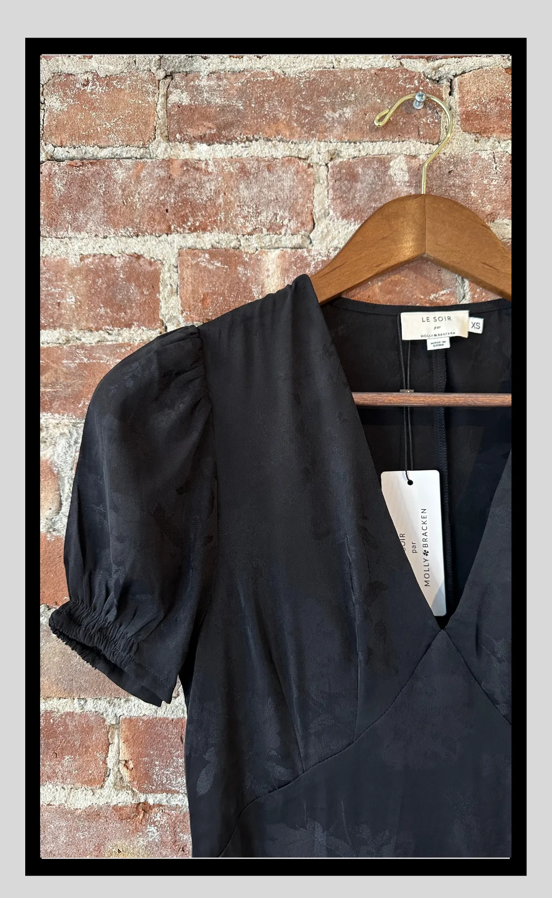 Elegant Black Midi Dress