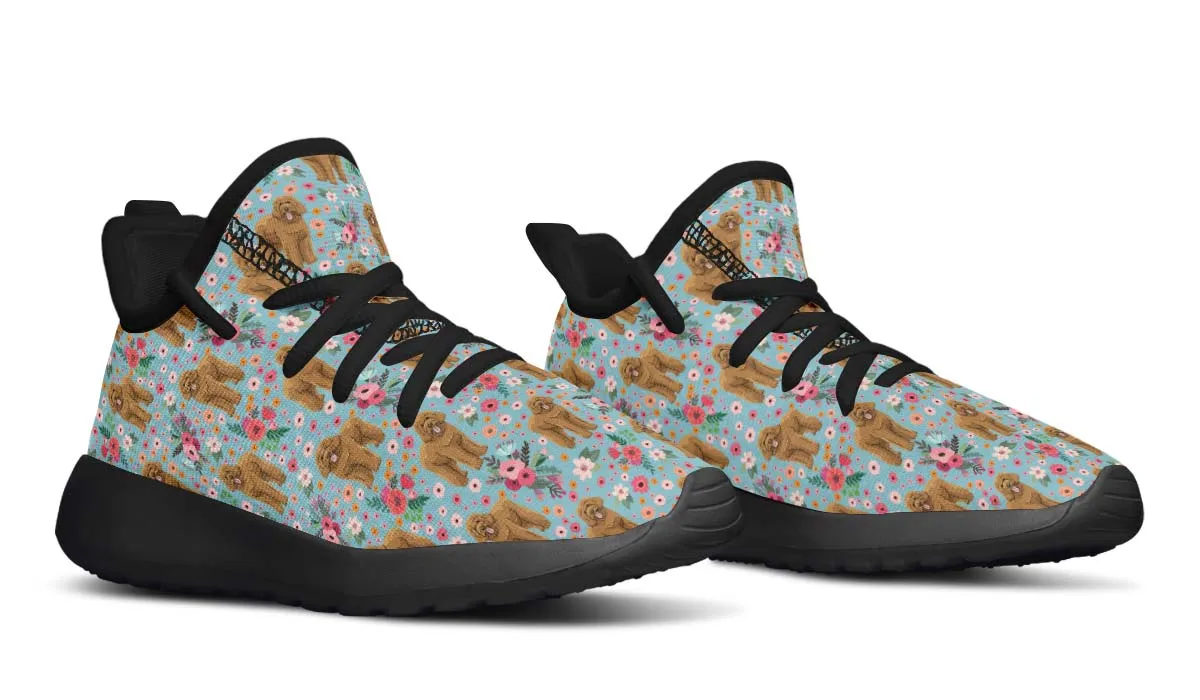 Goldendoodle Flower Kids Sneakers
