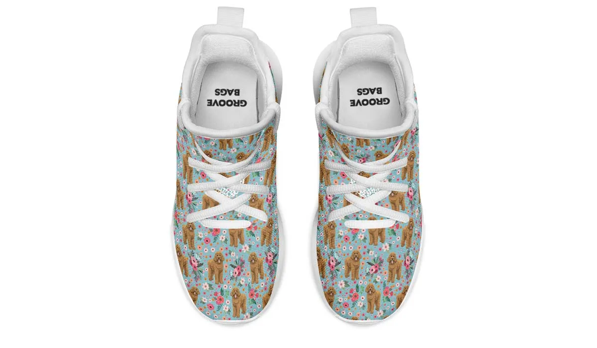 Goldendoodle Flower Kids Sneakers