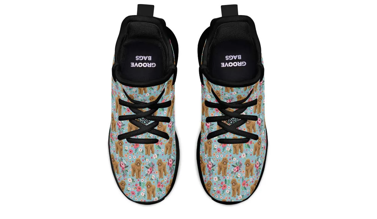 Goldendoodle Flower Kids Sneakers