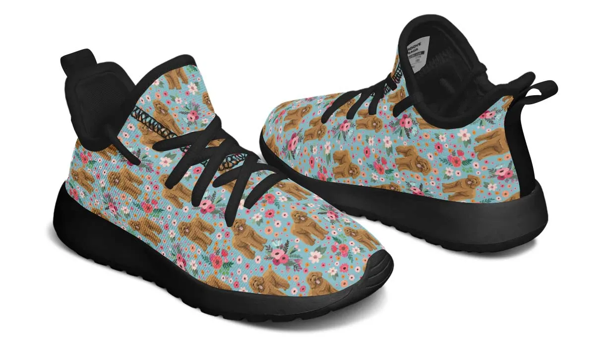 Goldendoodle Flower Kids Sneakers