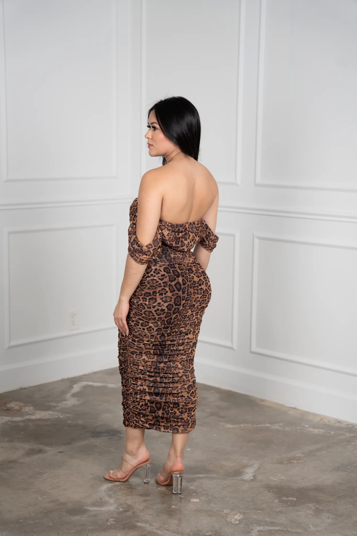 Hailey - Animal Print Pencil Dress