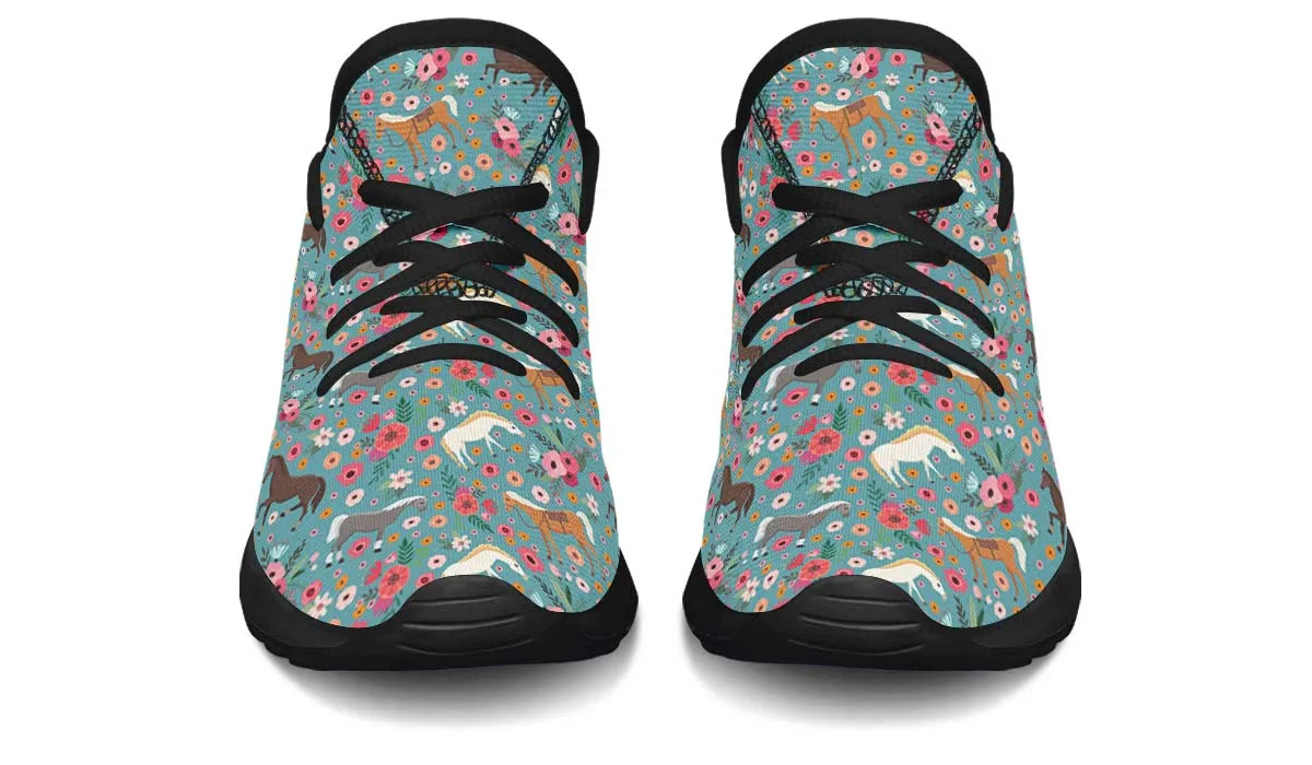 Horse Flower Kids Sneakers