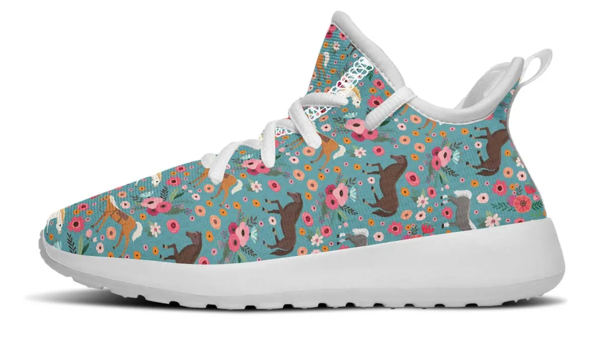 Horse Flower Kids Sneakers