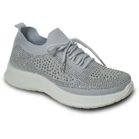 KOZI Women Casual Shoe YQ3260 Comfort Shoe Silver