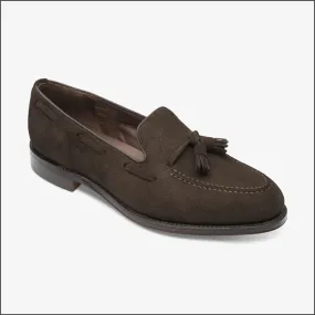 Loake Russell Chocolate Brown Suede Loafer@