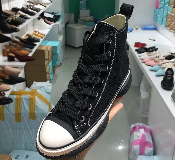 LUXE SEVEN DESIGN HIGH TOP TRAINERS WITH CHUNKY SOLE