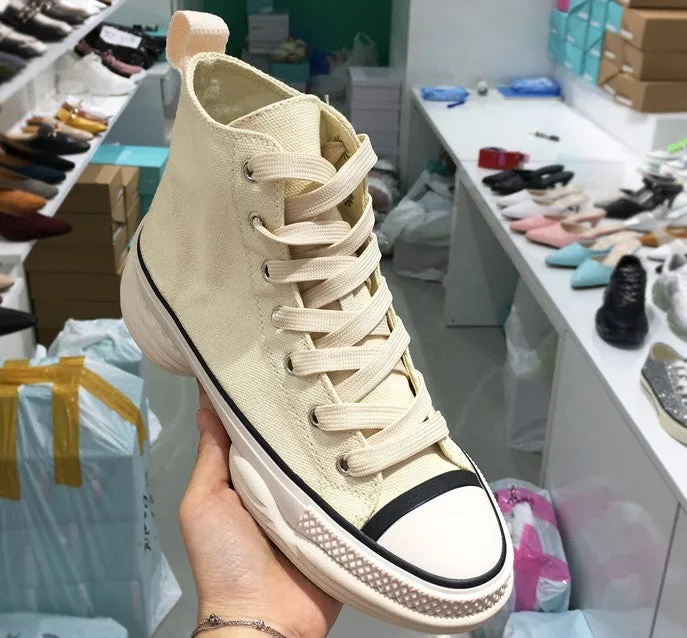 LUXE SEVEN DESIGN HIGH TOP TRAINERS WITH CHUNKY SOLE
