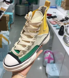 LUXE SEVEN DESIGN HIGH TOP TRAINERS WITH CHUNKY SOLE