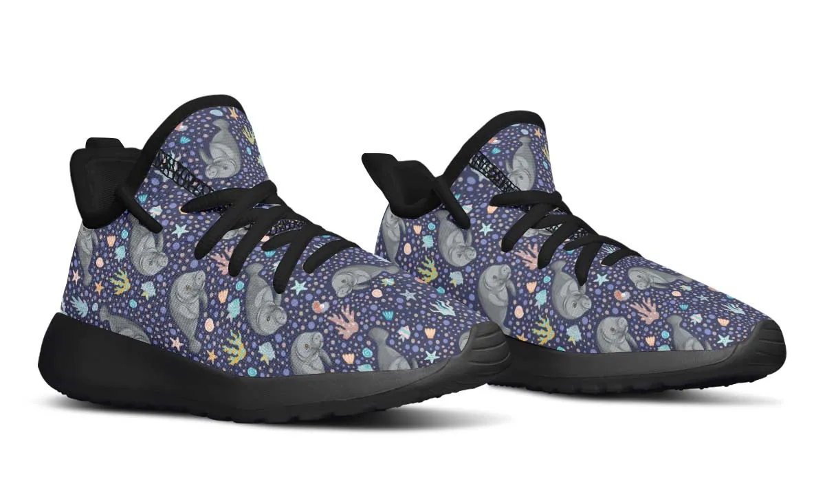Manatee Party Kids Sneakers