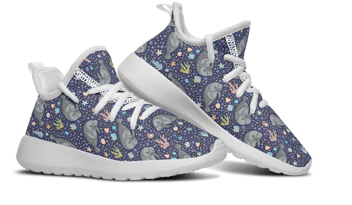 Manatee Party Kids Sneakers