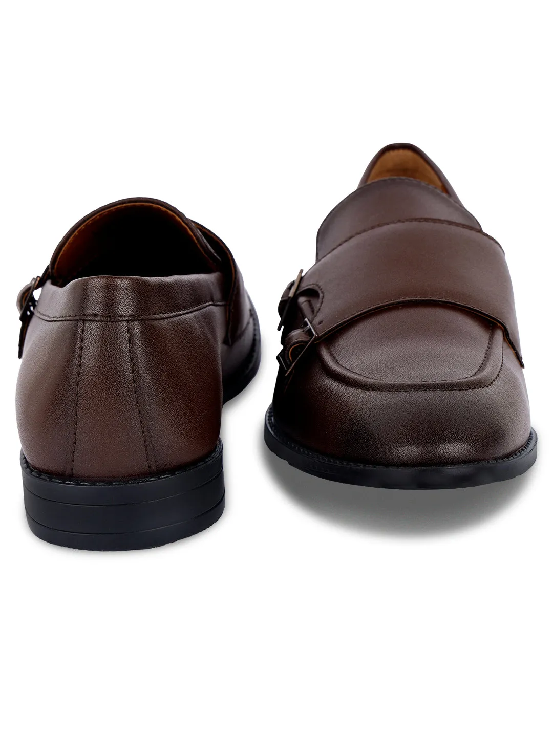 Men's Brunette Brown Slipon Style Comfortable Monks