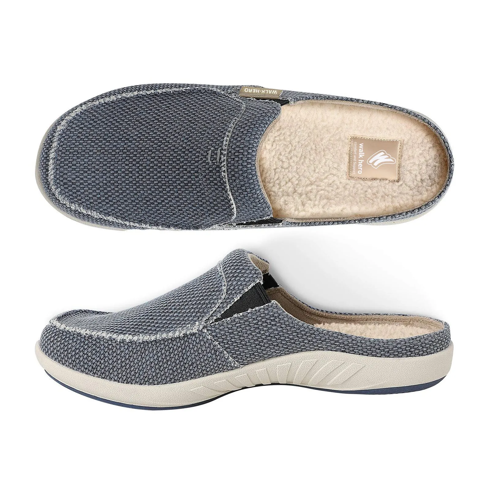 Men's Canvas Arch Support Slipper - Buy 1 Get 1 Free