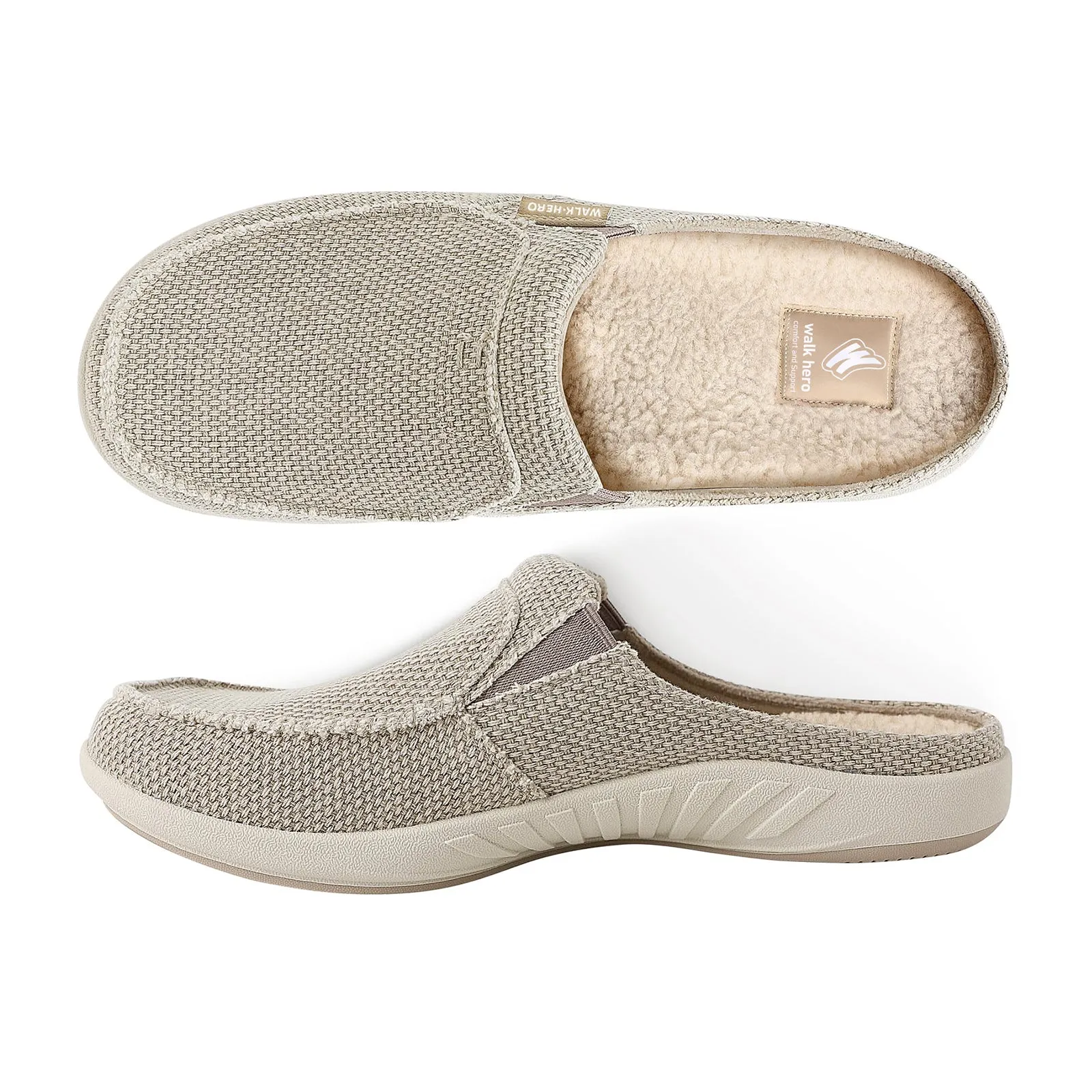 Men's Canvas Arch Support Slipper - Buy 1 Get 1 Free