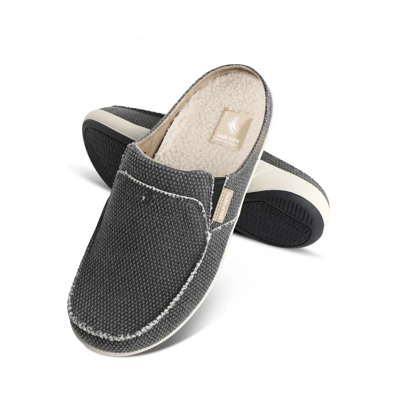 Men's Canvas Arch Support Slipper - Buy 1 Get 1 Free