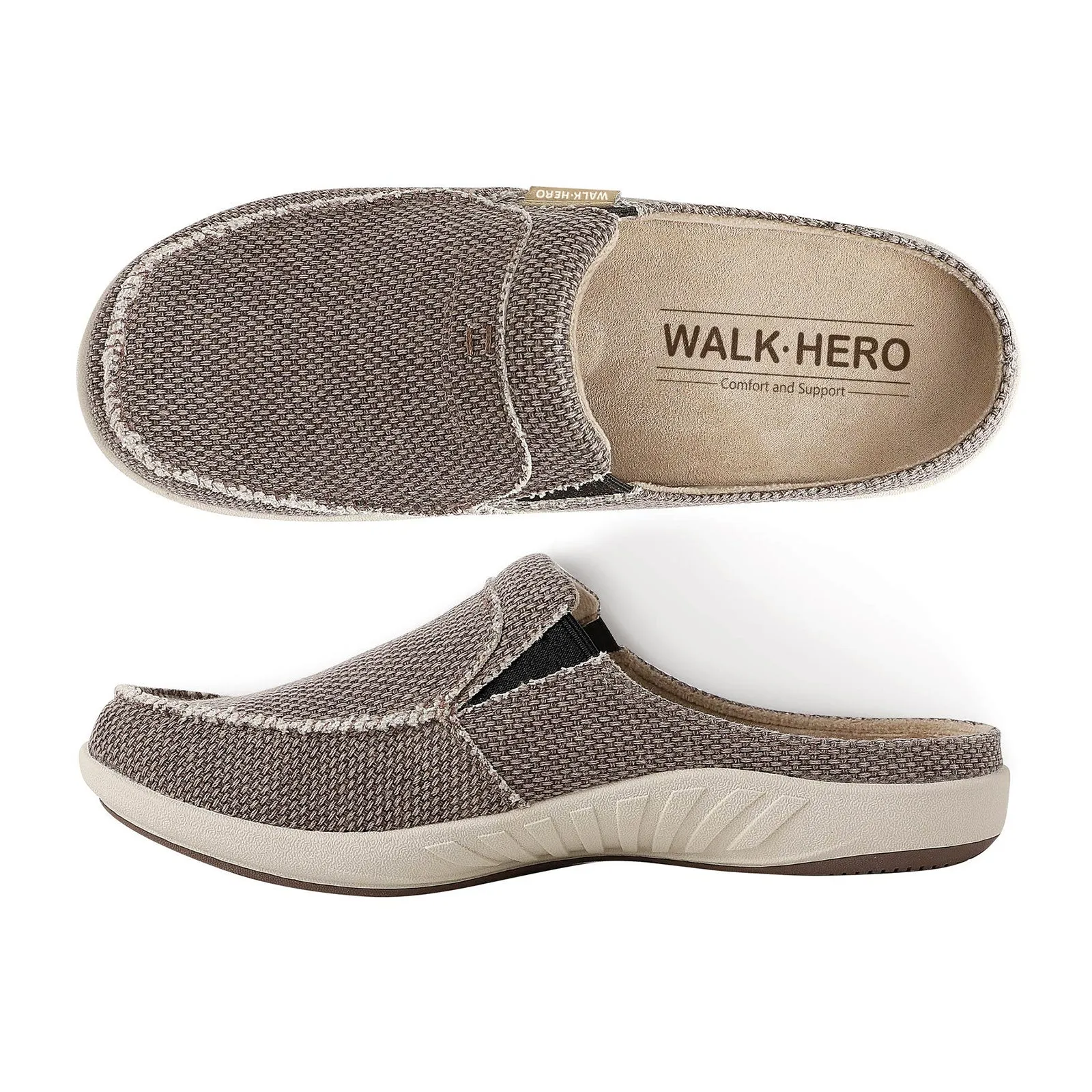 Men's Canvas Arch Support Slipper - Buy 1 Get 1 Free