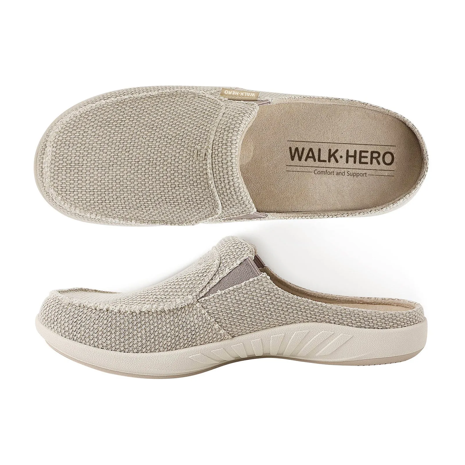 Men's Canvas Arch Support Slipper - Buy 1 Get 1 Free