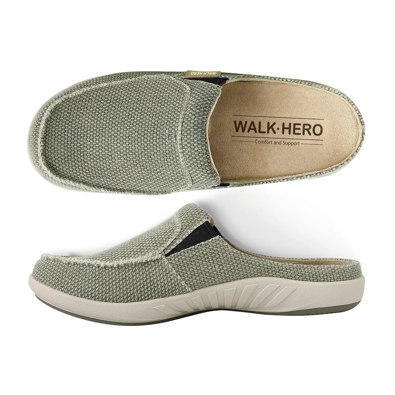 Men's Canvas Arch Support Slipper - Buy 1 Get 1 Free