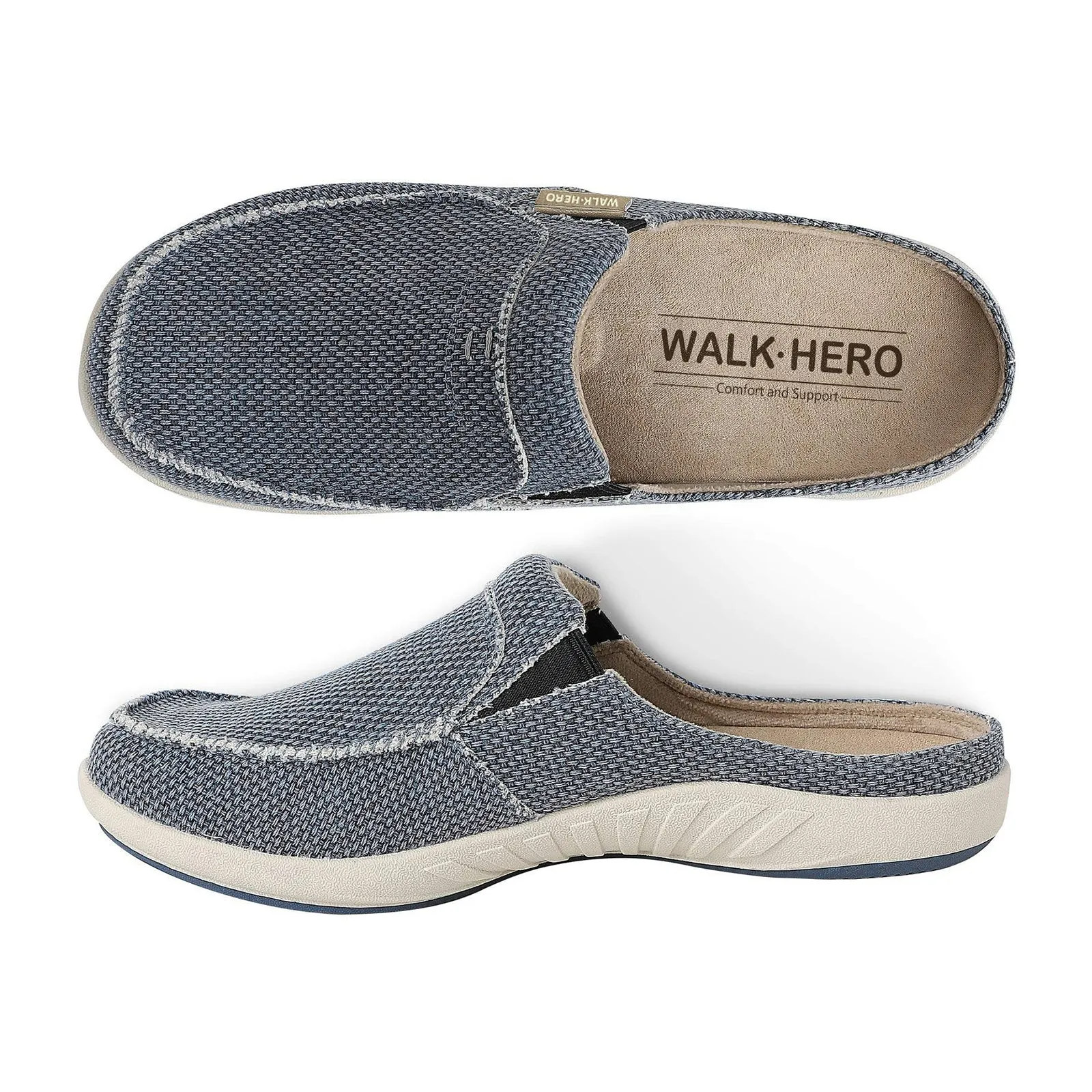 Men's Canvas Arch Support Slipper - Buy 1 Get 1 Free