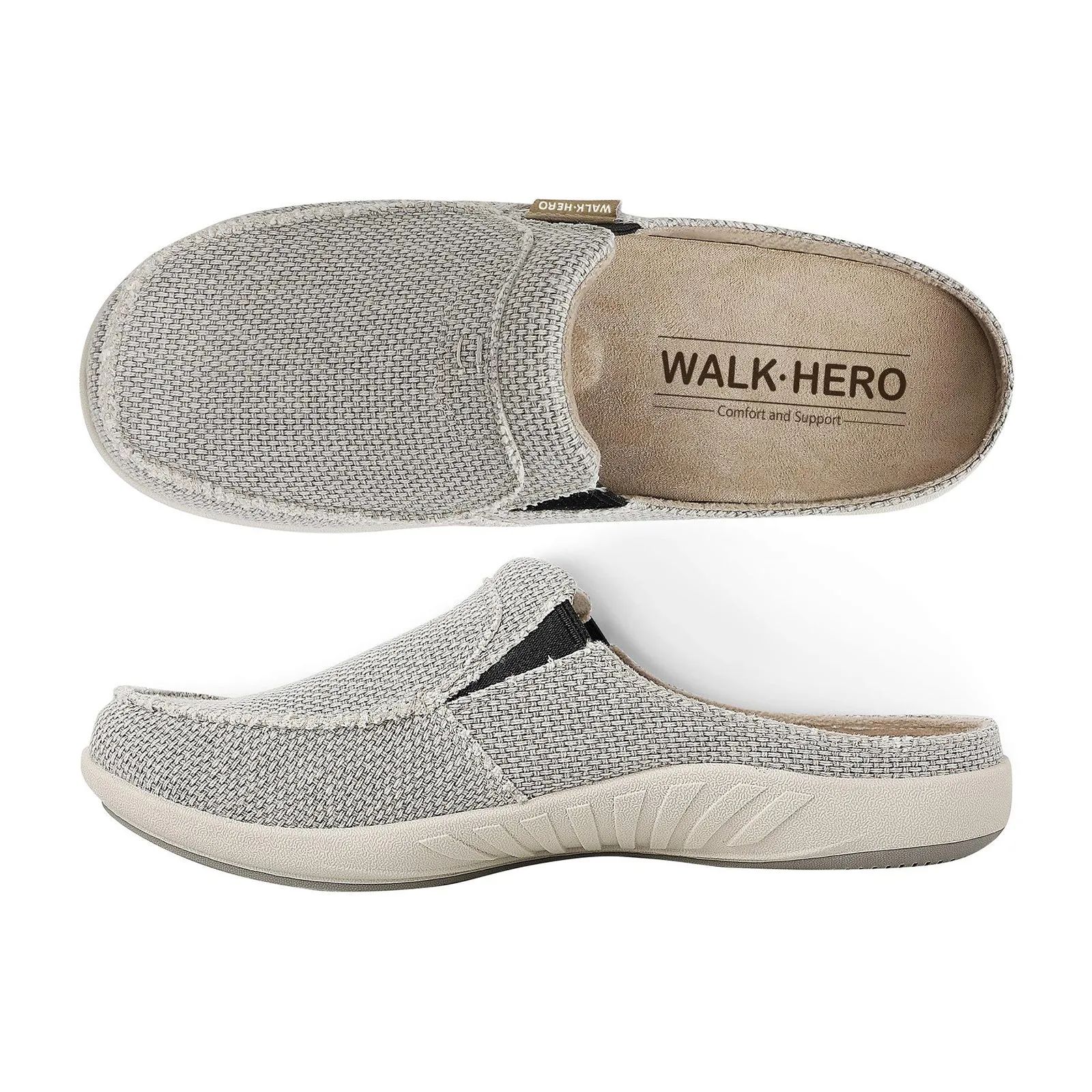 Men's Canvas Arch Support Slipper - Buy 1 Get 1 Free