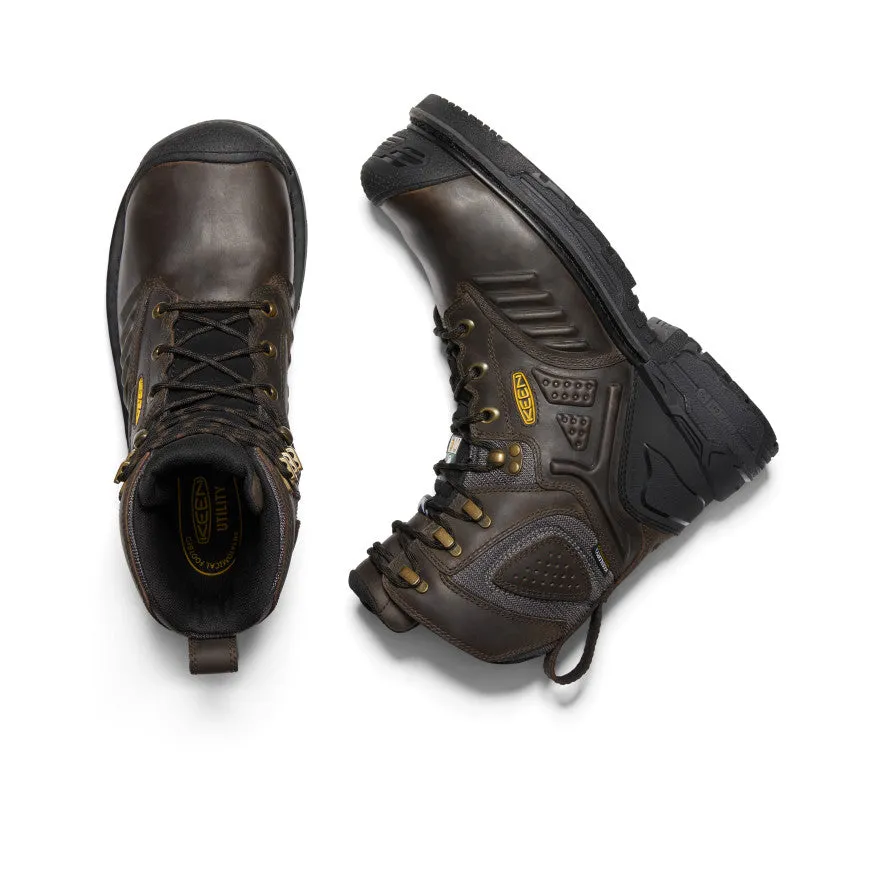 Men's CSA Philadelphia 8" Internal MET Waterproof Boot (Carbon-Fiber Toe)  |  Cascade Brown/Black
