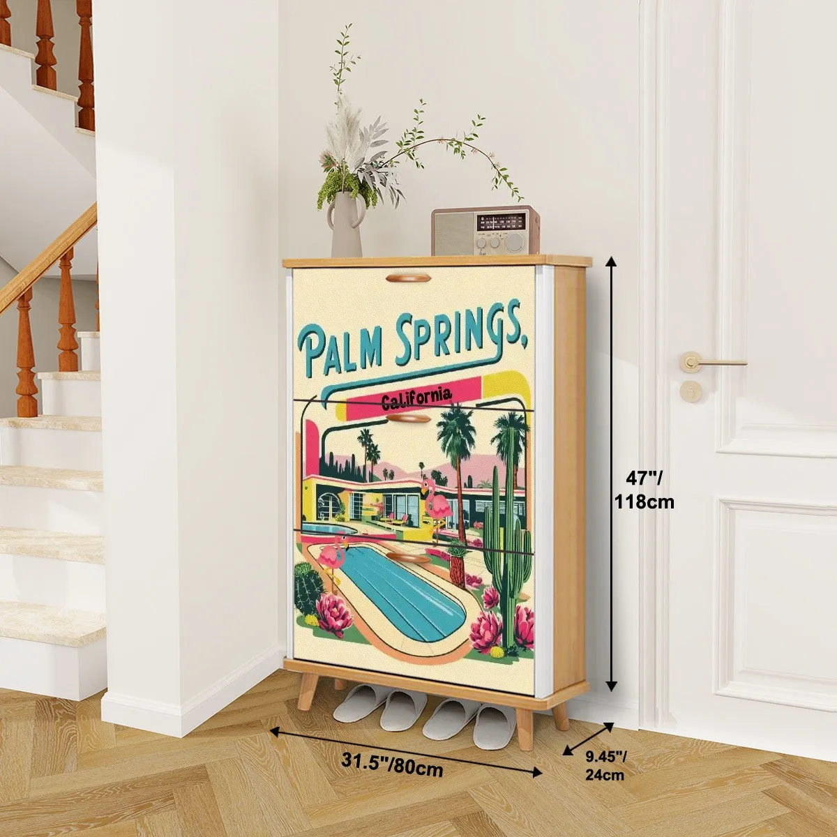 Mid Century Modern Palm Springs California Mid Mod Shoe Cabinet