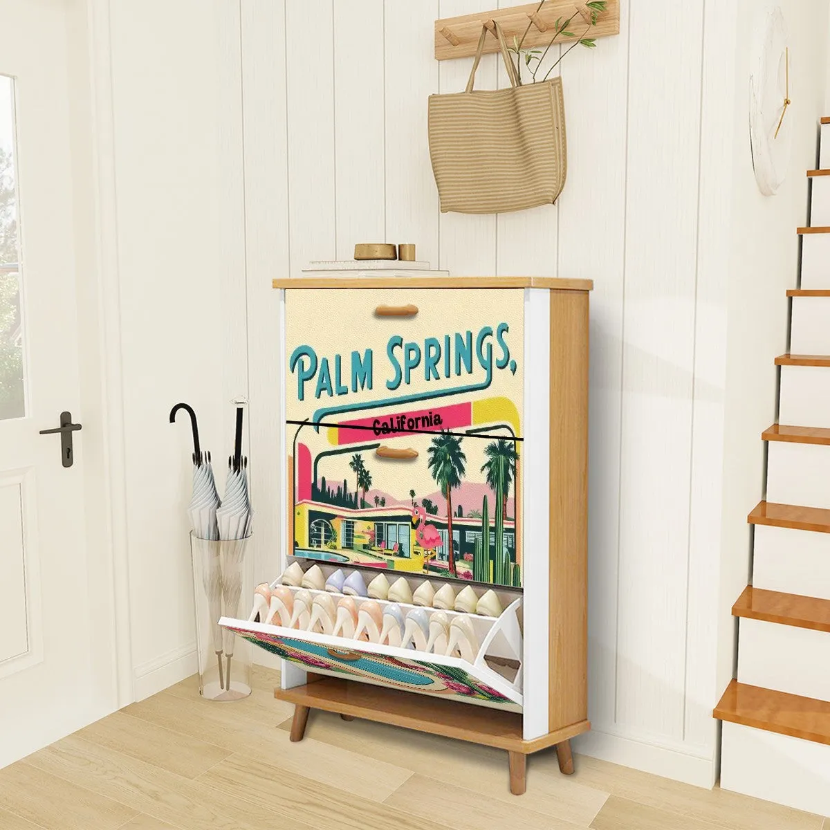 Mid Century Modern Palm Springs California Mid Mod Shoe Cabinet