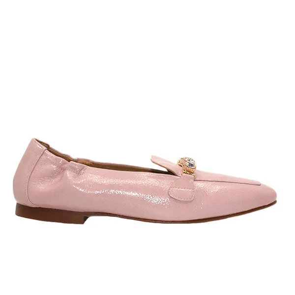 Mirefleurs Pink | Jewelled Patent Loafer